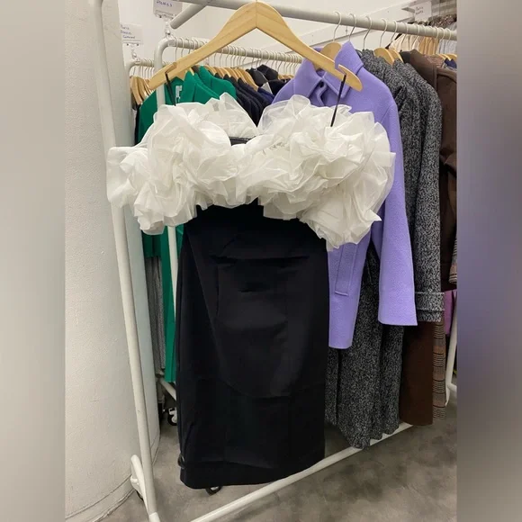 & Other Stories Off Shoulder Tulle Midi Dress. New with tag. Size US8. - Picture 4 of 7